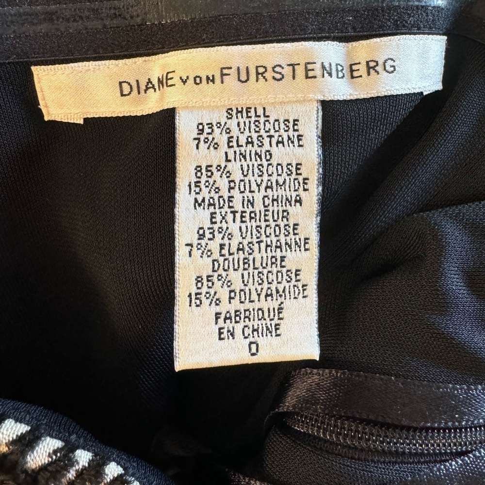 Diane Von Furstenberg Black Velvet Dress - Picture 5 of 8